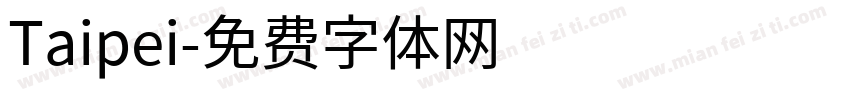 Taipei字体转换