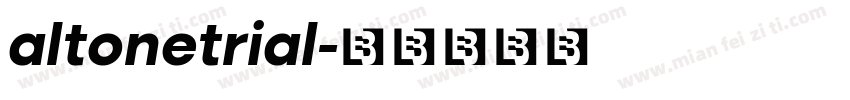 altonetrial字体转换