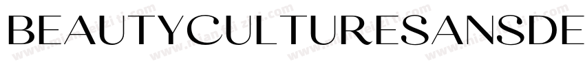BeautyCultureSansDemo字体转换