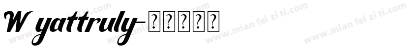 Wyattruly字体转换