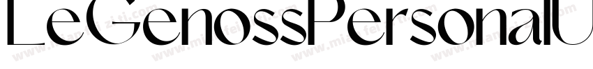 LeGenossPersonalUse-字体转换
