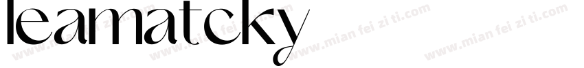 leamatcky字体转换