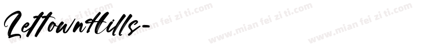 LettownHills字体转换