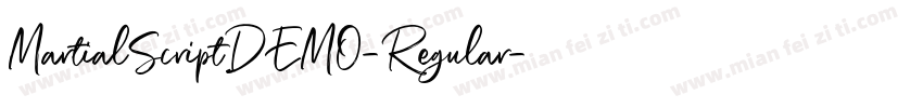 MartialScriptDEMO-Regular字体转换