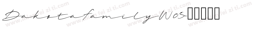 DakotaFamilyW05字体转换