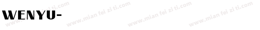 wenyu字体转换