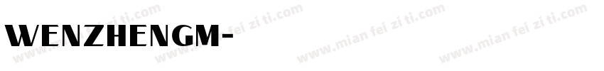 wenzhengm字体转换
