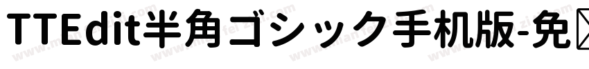 TTEdit半角ゴシック手机版字体转换