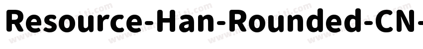 Resource-Han-Rounded-CN-Bold字体转换