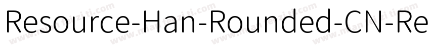 Resource-Han-Rounded-CN-Regular字体转换