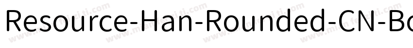 Resource-Han-Rounded-CN-Bold字体转换