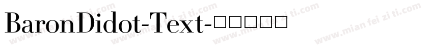 BaronDidot-Text字体转换