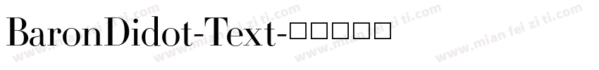BaronDidot-Text字体转换