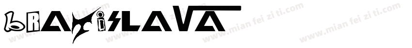 BRATISLAVA字体转换