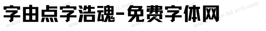 字由点字浩魂字体转换