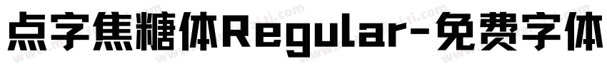 点字焦糖体Regular字体转换