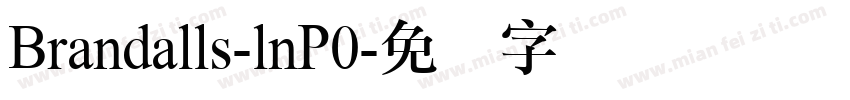 Brandalls-lnP0字体转换