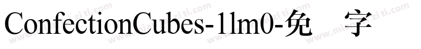 ConfectionCubes-1lm0字体转换