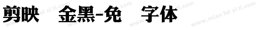 剪映俪金黑字体转换