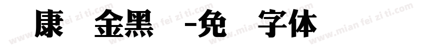 华康俪金黑简字体转换
