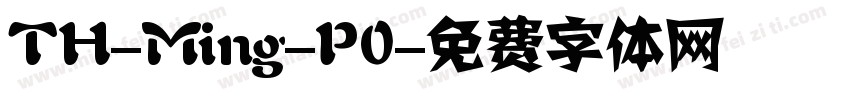 TH-Ming-P0字体转换