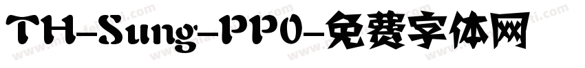 TH-Sung-PP0字体转换