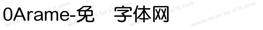 0Arame字体转换