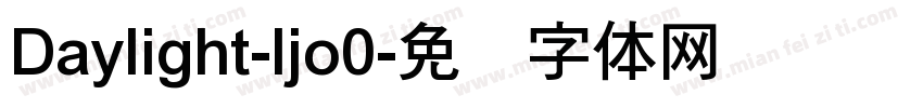 Daylight-ljo0字体转换
