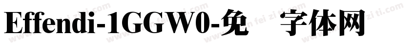 Effendi-1GGW0字体转换