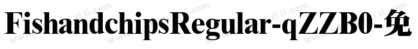 FishandchipsRegular-qZZB0字体转换