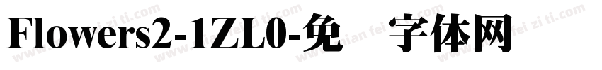 Flowers2-1ZL0字体转换