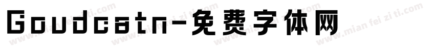 Goudcatn字体转换