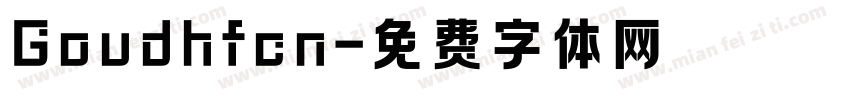 Goudhfcn字体转换