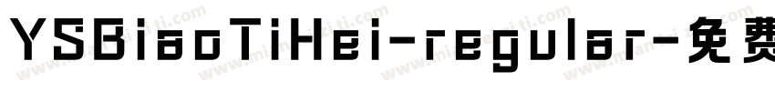 YSBiaoTiHei-regular字体转换