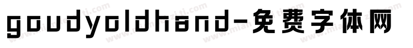 goudyoldhand字体转换