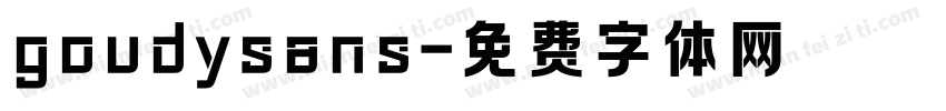 goudysans字体转换