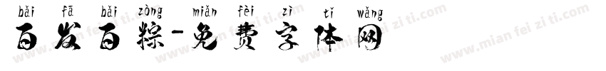 百发百粽字体转换