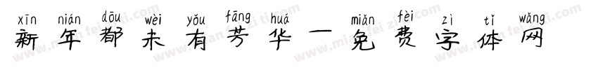 新年都未有芳华字体转换
