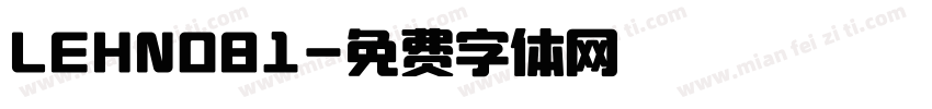 LEHN081字体转换