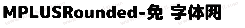 MPLUSRounded字体转换