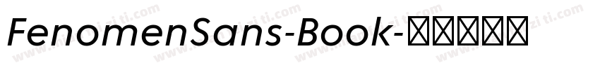 FenomenSans-Book字体转换