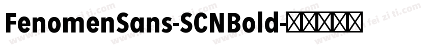 FenomenSans-SCNBold字体转换