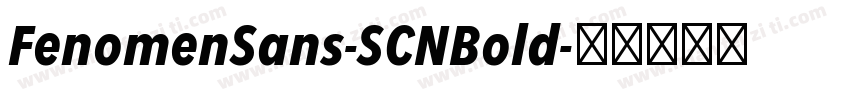 FenomenSans-SCNBold字体转换