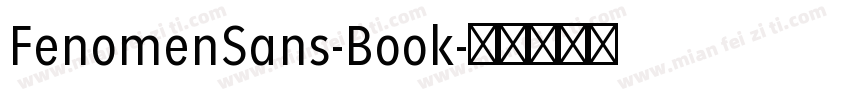 FenomenSans-Book字体转换