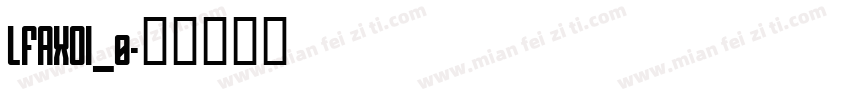 LFAXDI_0字体转换