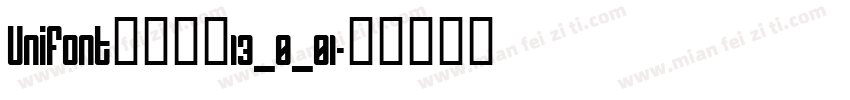Unifont点阵黑体13_0_01字体转换