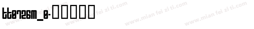 tt0726m_0字体转换