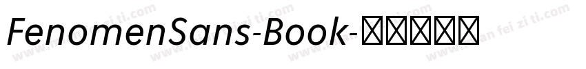 FenomenSans-Book字体转换