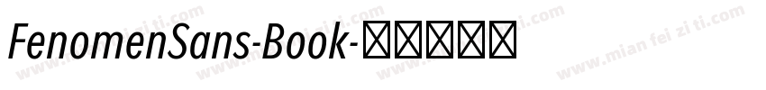 FenomenSans-Book字体转换