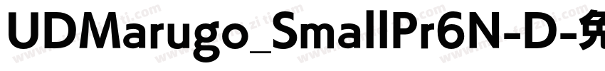 UDMarugo_SmallPr6N-D字体转换